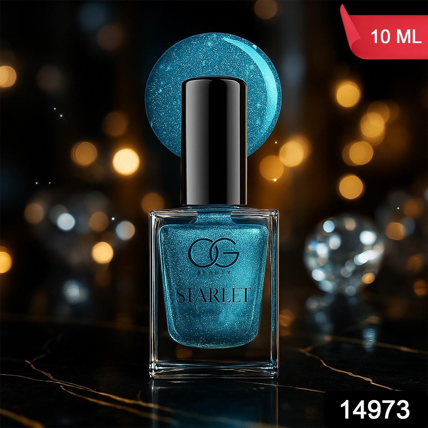OG Beauty Aqua Bluebell Starlet Glitter Nail Paint (10 ML / 1 Pc) OG Beauty Aqua Bluebell Starlet Glitter Nail Paint (10 ML / 1 Pc)